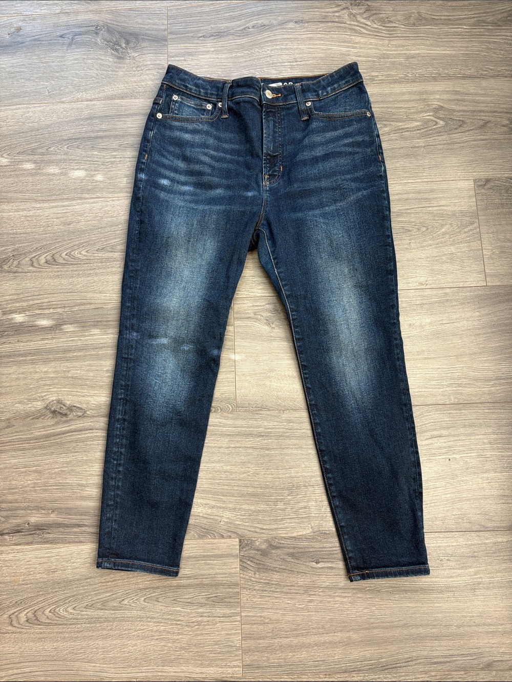 J. Crew Women’s Toothpick Ankle Jeans in Dark Blue Denim